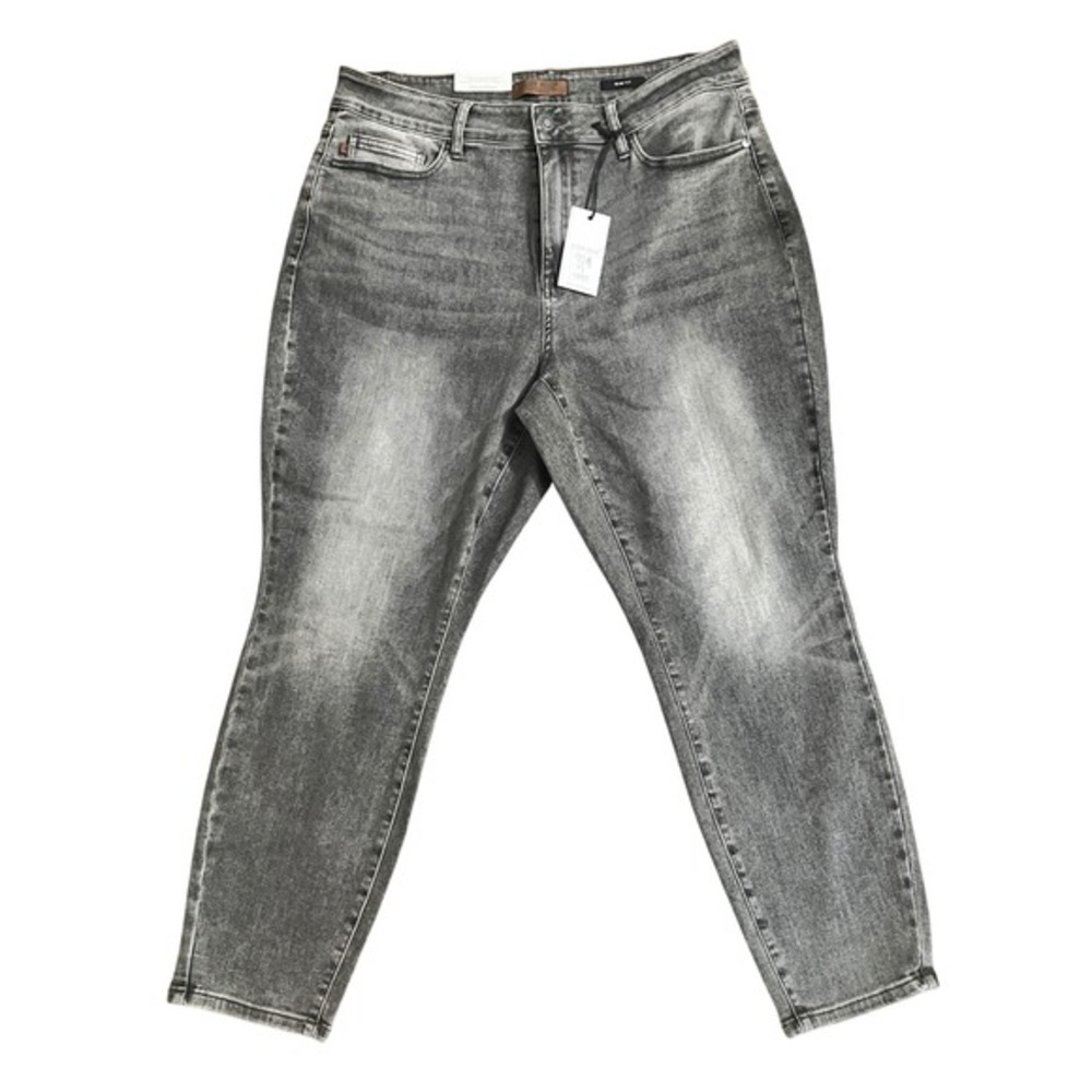 Judy Blue Los Angeles Womens Jeans 18W Gray Wash‎ Denim Slim Fit Stretch